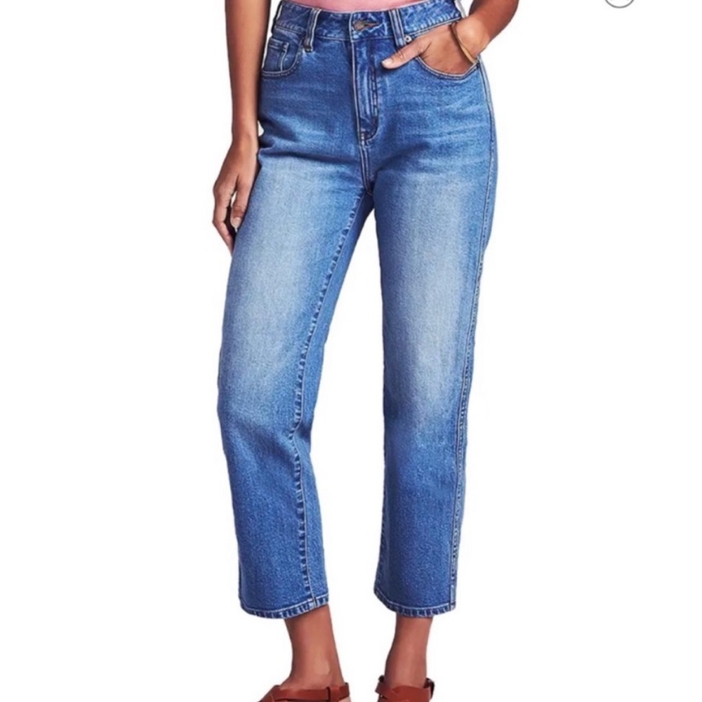 NWT Faherty High Waisted Straight Leg Jeans “Rover”
